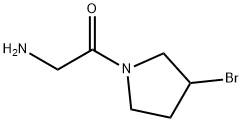 2-AMino-1-(3-broMo-pyrrolidin-1-yl)-ethanone Structure