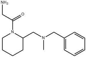 2-AMino-1-{2-[(benzyl-Methyl-aMino)-Methyl]-piperidin-1-yl}-ethanone Structure