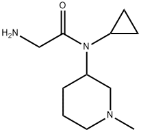2-AMino-N-cyclopropyl-N-(1-Methyl-piperidin-3-yl)-acetaMide Structure