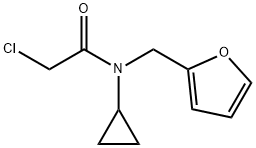 2-Chloro-N-cyclopropyl-N-furan-2-ylMethyl-acetaMide 구조식 이미지