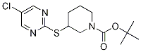 3-(5-Chloro-pyriMidin-2-ylsulfanyl)
-piperidine-1-carboxylic acid tert-
butyl ester Structure