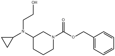 3-[Cyclopropyl-(2-hydroxy-ethyl)-aMino]-piperidine-1-carboxylic acid benzyl ester Structure