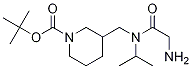 3-{[(2-AMino-acetyl)-isopropyl-aMino]-Methyl}-piperidine-1-carboxylic acid tert-butyl ester 구조식 이미지