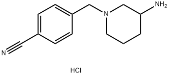 4-(3-AMino-piperidin-1-ylMethyl)-benzonitrile hydrochloride Structure