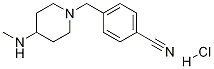 4-(4-메틸라미노-피페리딘-1-일메틸)-벤조니트릴하이드로클로라이드 구조식 이미지
