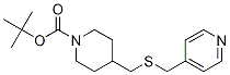 4-(Pyridin-4-ylMethylsulfanylMethyl
)-piperidine-1-carboxylic acid tert
-butyl ester Structure