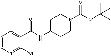 4-[(2-Chloro-pyridine-3-carbonyl)-aMino]-piperidine-1-carboxylic acid tert-butyl ester Structure