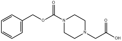 4-CarboxyMethyl-piperazine-1-carboxylic acid benzyl ester Structure