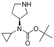 Cyclopropyl-(S)-pyrrolidin-3-yl-carbaMic acid tert-butyl ester Structure