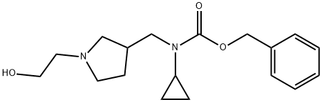 Cyclopropyl-[1-(2-hydroxy-ethyl)-pyrrolidin-3-ylMethyl]-carbaMic acid benzyl ester Structure