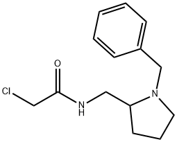 N-(1-Benzyl-pyrrolidin-2-ylMethyl)-2-chloro-acetaMide 구조식 이미지