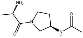 N-[(R)-1-((S)-2-AMino-propionyl)-pyrrolidin-3-yl]-acetaMide Structure