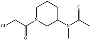 N-[1-(2-Chloro-acetyl)-piperidin-3-yl]-N-Methyl-acetaMide 구조식 이미지