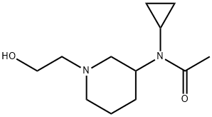 N-Cyclopropyl-N-[1-(2-hydroxy-ethyl)-piperidin-3-yl]-acetaMide Structure