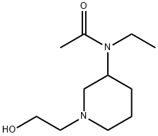 N-Ethyl-N-[1-(2-hydroxy-ethyl)-piperidin-3-yl]-acetaMide Structure