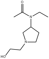 N-Ethyl-N-[1-(2-hydroxy-ethyl)-pyrrolidin-3-yl]-acetaMide Structure