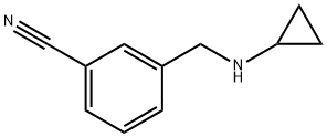 3-[(cyclopropylamino)methyl]benzonitrile Structure