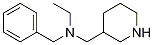 benzyl(ethyl)(piperidin-3-ylmethyl)amine Structure