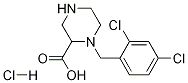 1-(2,4-Dichloro-benzyl)-piperazine-2-carboxylic acid hydrochloride 구조식 이미지