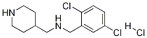 (2,5-Dichloro-benzyl)-piperidin-4-ylmethyl-amine hydrochloride Structure