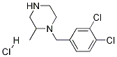 1-(3,4-Dichloro-benzyl)-2-methyl-piperazine hydrochloride 구조식 이미지