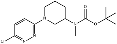 [1-(6-Chloro-pyridazin-3-yl)-piperidin-3-yl]-methyl-carbamic acid tert-butyl ester Structure