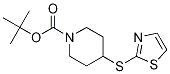 4-(Thiazol-2-ylsulfanyl)-piperidine-1-carboxylic acid tert-butyl ester Structure