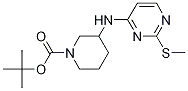 3-(2-Methylsulfanyl-pyrimidin-4-ylamino)-piperidine-1-carboxylic acid tert-butyl ester 구조식 이미지