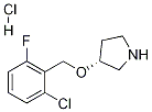 (R)-3-(2-Chloro-6-fluoro-benzyloxy)-pyrrolidine hydrochloride 구조식 이미지
