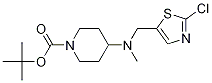 4-[(2-Chloro-thiazol-5-ylmethyl)-methyl-amino]-piperidine-1-carboxylic acid tert-butyl ester 구조식 이미지