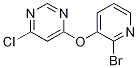 4-(2-Bromo-pyridin-3-yloxy)-6-chloro-pyrimidine 구조식 이미지