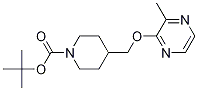 4-(3-Methyl-pyrazin-2-yloxymethyl)-piperidine-1-carboxylic acid tert-butyl ester Structure