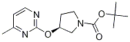 (S)-3-(4-Methyl-pyrimidin-2-yloxy)-pyrrolidine-1-carboxylic acid tert-butyl ester Structure