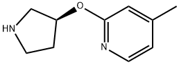 4-Methyl-2-((S)-pyrrolidin-3-yloxy)-pyridine hydrochloride 구조식 이미지