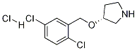 (R)-3-(2,5-Dichloro-benzyloxy)-pyrrolidine hydrochloride 구조식 이미지