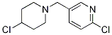 2-chloro-5-((4-chloropiperidin-1-yl)methyl)pyridine 구조식 이미지