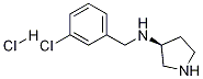 (3-Chloro-benzyl)-(S)-pyrrolidin-3-yl-amine hydrochloride Structure