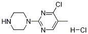 4-Chloro-5-methyl-2-piperazin-1-yl-pyrimidine hydrochloride 구조식 이미지