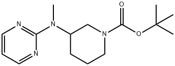 3-(Methyl-pyrimidin-2-yl-amino)-piperidine-1-carboxylic acid tert-butyl ester Structure