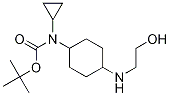 (1R,4R)-Cyclopropyl-[4-(2-hydroxy-ethylaMino)-cyclohexyl]-carbaMic acid tert-butyl ester Structure