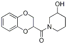 (2,3-Dihydro-benzo[1,4]dioxin-2-yl)-(3-hydroxy-piperidin-1-yl)-Methanone 구조식 이미지