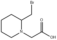 (2-BroMoMethyl-piperidin-1-yl)-acetic acid Structure