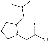 (2-DiMethylaMinoMethyl-pyrrolidin-1-yl)-acetic acid Structure