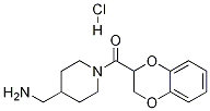 (4-AMinoMethyl-piperidin-1-yl)-(2,3-dihydro-benzo[1,4]dioxin-2-yl)-Methanone hydrochloride Structure