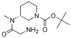 (R)-3-[(2-AMino-acetyl)-Methyl-aMino]-piperidine-1-carboxylic acid tert-butyl ester Structure