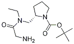 (S)-2-{[(2-AMino-acetyl)-ethyl-aMino]-Methyl}-pyrrolidine-1-carboxylic acid tert-butyl ester Structure