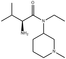 (S)-2-AMino-N-ethyl-3-Methyl-N-(1-Methyl-piperidin-3-yl)-butyraMide Structure