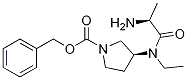 (S)-3-[((S)-2-AMino-propionyl)-ethyl-aMino]-pyrrolidine-1-carboxylic acid benzyl ester 구조식 이미지