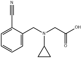 [(2-Cyano-benzyl)-cyclopropyl-aMino]-acetic acid Structure