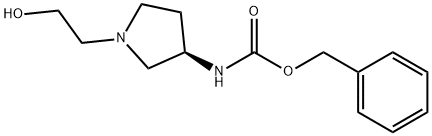 [(R)-1-(2-Hydroxy-ethyl)-pyrrolidin-3-yl]-carbaMic acid benzyl ester 구조식 이미지